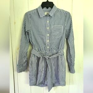 Vineyard Vines Stripe Botton Down Romper Shorts